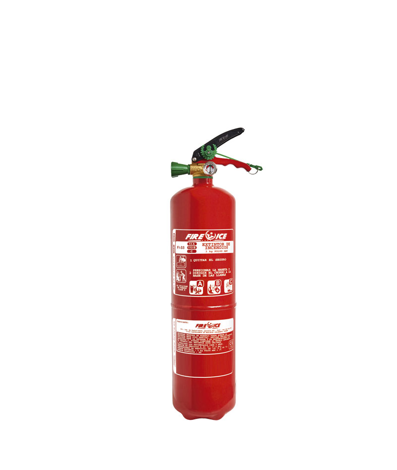 Extintor de ALTA EFICACIA Polvo Químico ABC de 6Kg - Extintores FEGAEX